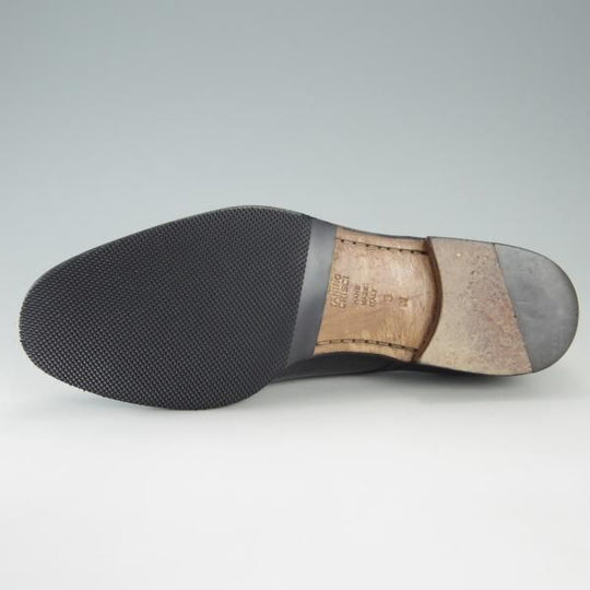 極上★(伊)タニノクリスチー SIZE 8【定価10万円以上★ストレートチップ/131906】シボ革/黒/メンズ/TANINO CRISCI★f350