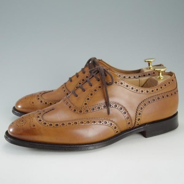 試着のみ　チャーチ　フルブローグ　ブリスベン　73ラスト　復刻版 Churchs】チャーチ BRISBANE フルブローグ カーフ ブラウン