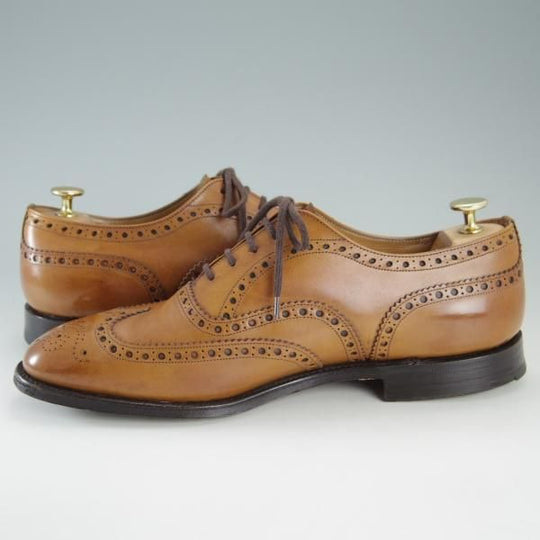 ★チャーチ 90F/UK9【貴重★73ラスト仕様のバーウッド/BRISBANE】ブリスベン/フルブローグ/カーフ/茶/メンズ/Church's★f351