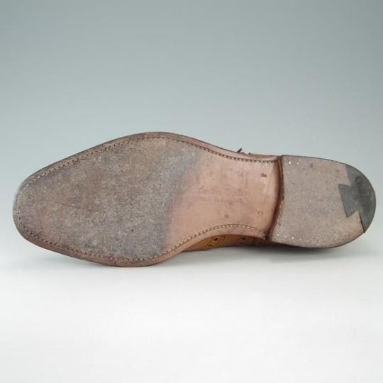 ★チャーチ 90F/UK9【貴重★73ラスト仕様のバーウッド/BRISBANE】ブリスベン/フルブローグ/カーフ/茶/メンズ/Church's★f351