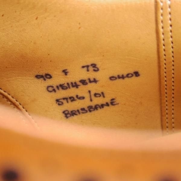 ★チャーチ 90F/UK9【貴重★73ラスト仕様のバーウッド/BRISBANE】ブリスベン/フルブローグ/カーフ/茶/メンズ/Church's★f351