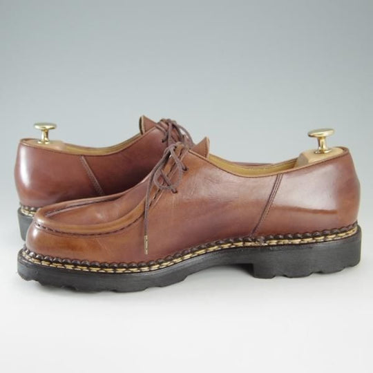 美品★パラブーツ SIZE 42.5【定価￥71,500-★ミカエル/MICHAEL】チロリアンシューズ/リスレザー/MARRON/マロン/メンズ/Paraboot★f352