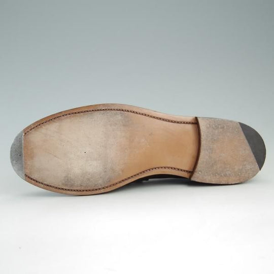 極美品★(英国製)ユニオンワークス SIZE 7.5【定価￥44,280-★タッセルローファー/キルト付き】カーフ/赤茶/メンズ/UNION WORKS★f354