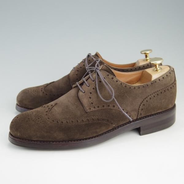 美品★(スペイン製)CARMINA/カルミナ SIZE 7【ダイナイトソール仕様★トレーディングポスト別注/Trading Post】フルブローグ/濃茶★f357