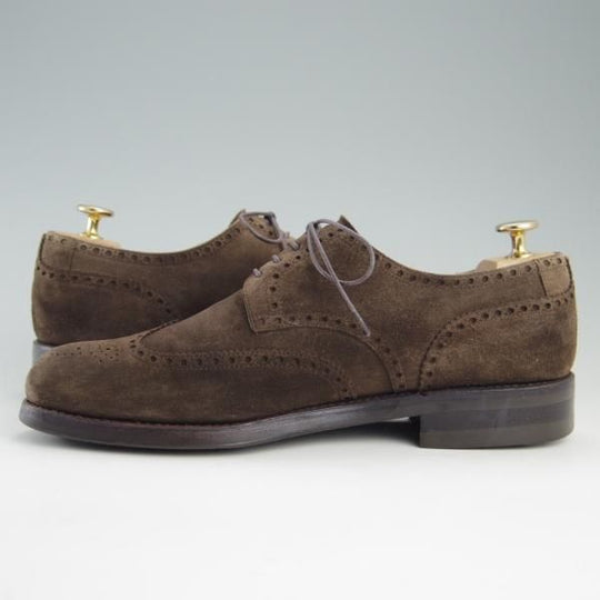 美品★(スペイン製)CARMINA/カルミナ SIZE 7【ダイナイトソール仕様★トレーディングポスト別注/Trading Post】フルブローグ/濃茶★f357