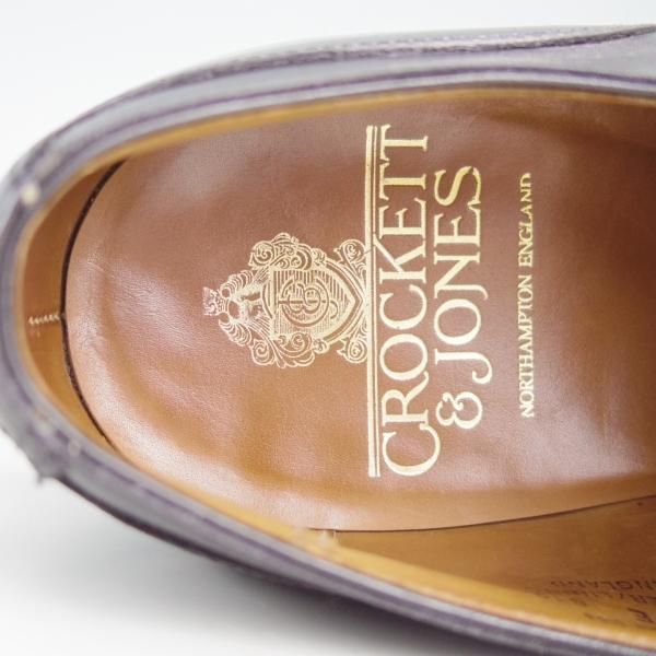 極上★クロケット&ジョーンズ 7E【★Uチップ/KENSINGTON】ケンジントン/カーフ/黒/メンズ/Crockett&Jones★f359