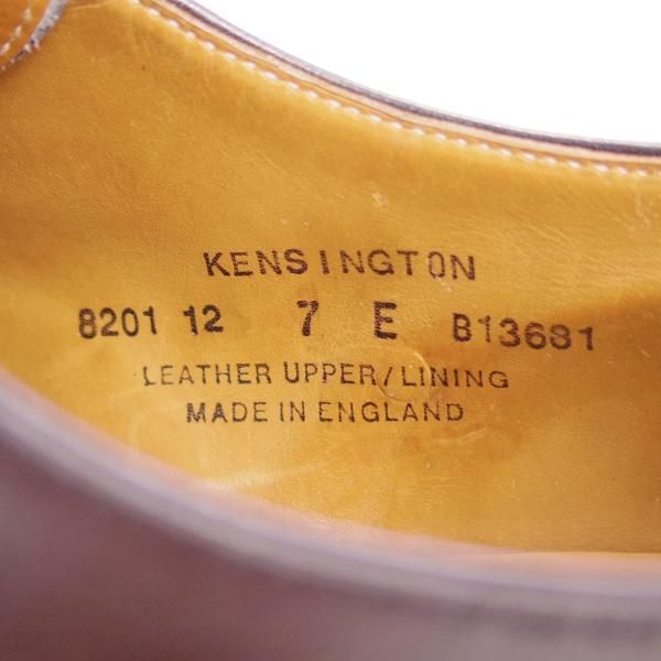 極上★クロケット&ジョーンズ 7E【★Uチップ/KENSINGTON】ケンジントン/カーフ/黒/メンズ/Crockett&Jones★f359