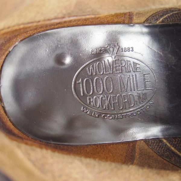 極上★(米)WOLVERINE/ウルヴァリン 8.5D【定価￥60,500-★ホーウィン社/クロムエクセルレザー】1000マイルブーツ/1000mile/黒★f362