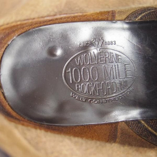 極上★(米)WOLVERINE/ウルヴァリン 8.5D【定価￥60,500-★ホーウィン社/クロムエクセルレザー】1000マイルブーツ/1000mile/黒★f362