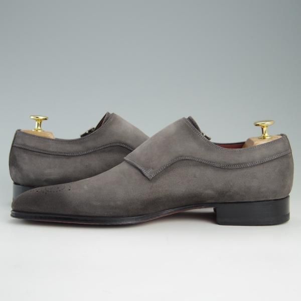 美品★(スペイン製)マグナーニ SIZE 41【現行定価7万円程度★オパンケ/ボロネーゼ製法】14599/ダブルモンク/スエード/MAGNANNI★f361