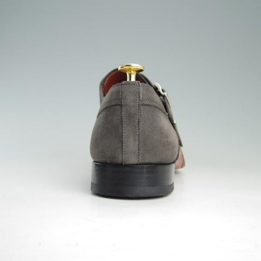 美品★(スペイン製)マグナーニ SIZE 41【現行定価7万円程度★オパンケ/ボロネーゼ製法】14599/ダブルモンク/スエード/MAGNANNI★f361