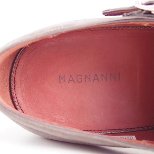 美品★(スペイン製)マグナーニ SIZE 41【現行定価7万円程度★オパンケ/ボロネーゼ製法】14599/ダブルモンク/スエード/MAGNANNI★f361