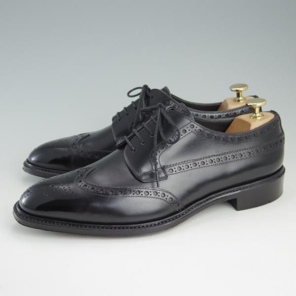 極美品★RAYMAR/レイマー SIZE 8【貴重★ハンドソーンウェルテッド製法/九分仕立て】RM0129F/フルブローグ/カーフ/黒/メンズ★f364