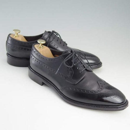 極美品★RAYMAR/レイマー SIZE 8【貴重★ハンドソーンウェルテッド製法/九分仕立て】RM0129F/フルブローグ/カーフ/黒/メンズ★f364