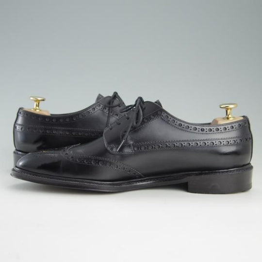 極美品★RAYMAR/レイマー SIZE 8【貴重★ハンドソーンウェルテッド製法/九分仕立て】RM0129F/フルブローグ/カーフ/黒/メンズ★f364