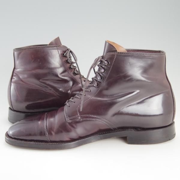 極上★オールデン 9D【★(ハワイ)Leather Soul別注/コードバン/391083H】プラザラスト/レースアップブーツ/赤茶/レザーソウル/ALDEN★f370