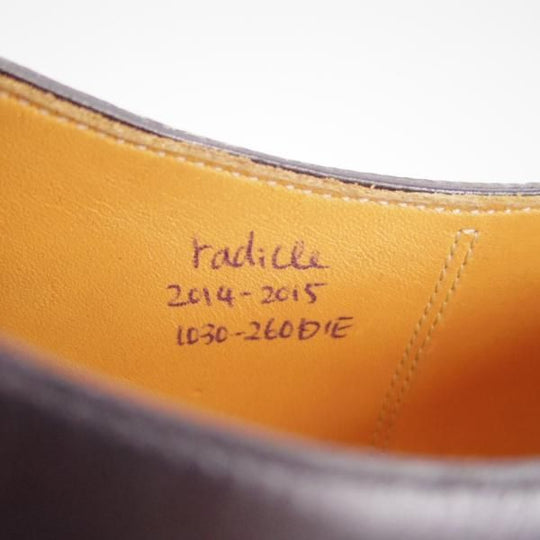 ほぼ未使用★(浅草)hand sewn welted boot maker o.e.【UK7程度★コードバン仕様/プレタポルテ/radicle】モンクストラップ/黒★f372