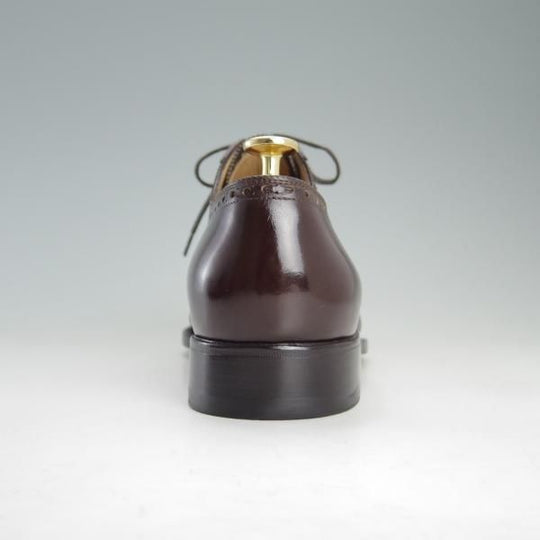 極美品★(伊)ステファノベーメル SIZE 40【定価20万円以上★クォーターブローグ/6620】ミュージアムカーフ/濃茶/Stefano Bemer★f373