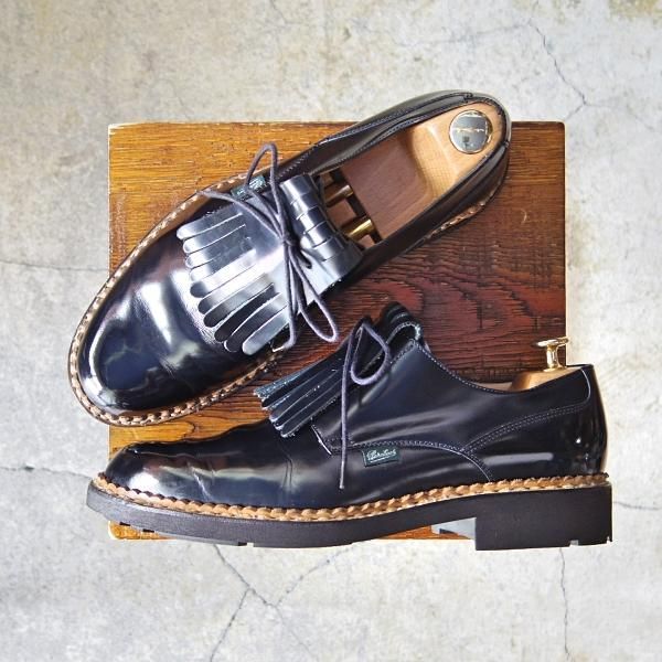 【極美品】paraboot UK7 26cmスエード黒 箱、正規品証明有 極美品】paraboot UK7 26cmスエード黒 箱、正規品証明有