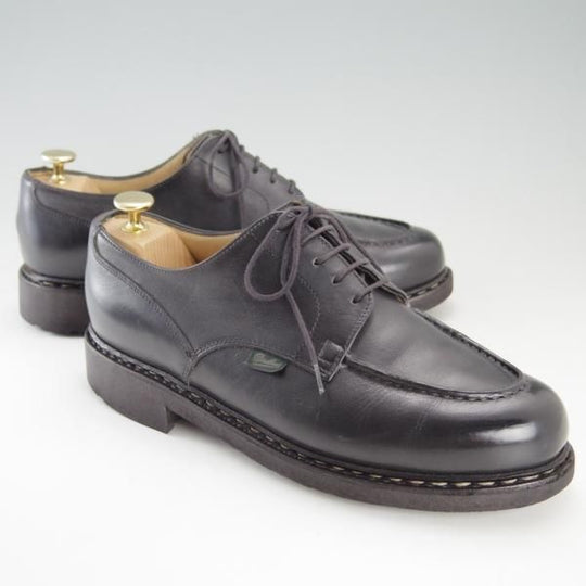 美品★パラブーツ SIZE 7.5【定価￥71,500-★シャンボード/CHAMBORD】TEXソール/リスレザー/NOIR/黒/Uチップ/メンズ/Paraboot★f376