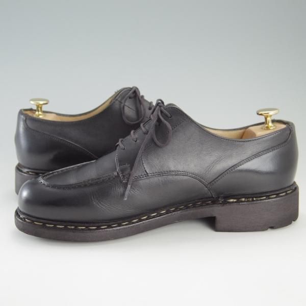 美品★パラブーツ SIZE 7.5【定価￥71,500-★シャンボード/CHAMBORD】TEXソール/リスレザー/NOIR/黒/Uチップ/メンズ/Paraboot★f376