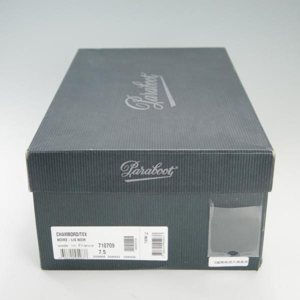 美品★パラブーツ SIZE 7.5【定価￥71,500-★シャンボード/CHAMBORD】TEXソール/リスレザー/NOIR/黒/Uチップ/メンズ/Paraboot★f376