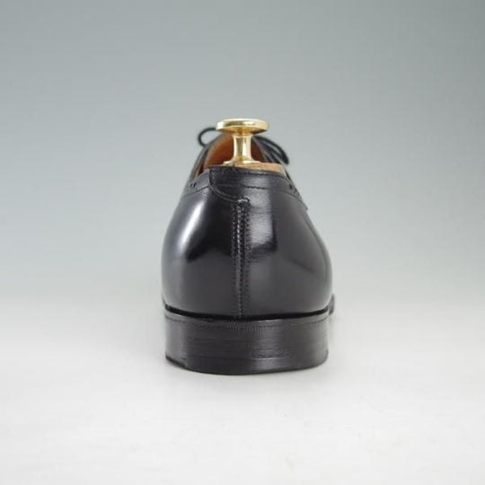 極上★ジョンロブ 8.5E【貴重★DARBYラスト/PARISロゴ時代の製品/SEYMOUR】セミブローグ/カーフ/黒/メンズ/旧ロゴ/JOHN LOBB★f377