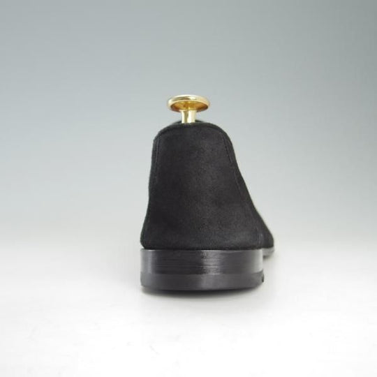 極上★(スペイン製)マグナーニ SIZE 38【★タッセルローファー/15790】スエード/黒/メンズ/MAGNANNI★f381