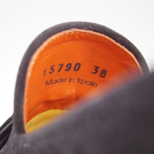 極上★(スペイン製)マグナーニ SIZE 38【★タッセルローファー/15790】スエード/黒/メンズ/MAGNANNI★f381