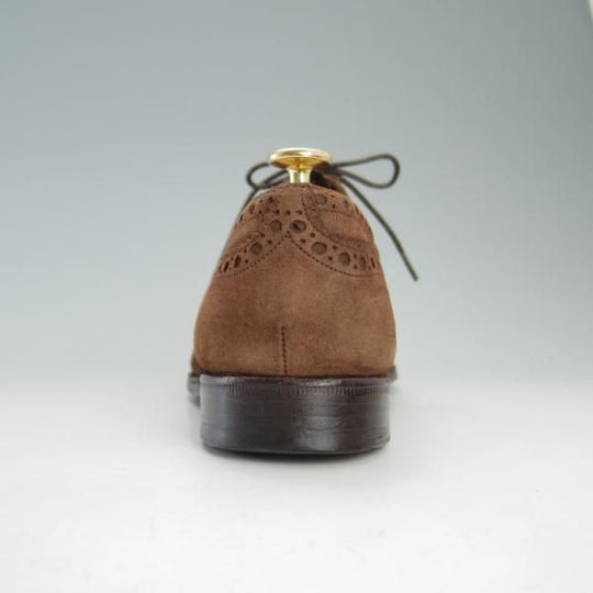 極上★チャーチ 75F/UK7.5【貴重★アンテロープ革/REAL CAPE BUCK/73ラスト】BUCK/フルブローグ/スエード/茶/メンズ/Church's★f382