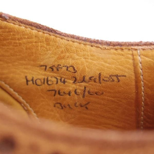 極上★チャーチ 75F/UK7.5【貴重★アンテロープ革/REAL CAPE BUCK/73ラスト】BUCK/フルブローグ/スエード/茶/メンズ/Church's★f382