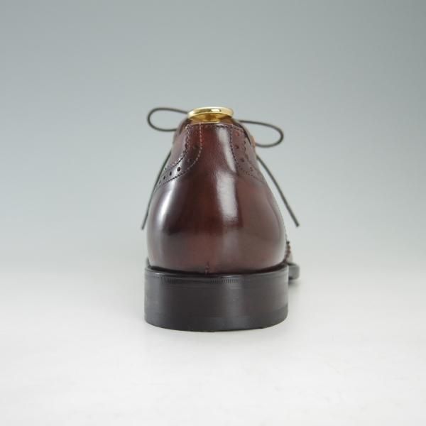 極上★(伊)フランチェスコ・ベニーニョ SIZE 7.5【定価￥57,200-★パティーヌ仕上げ/4643】COMOラスト/赤茶/Francesco Benigno★f384