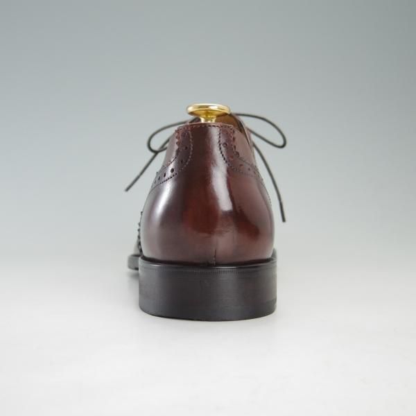 極上★(伊)フランチェスコ・ベニーニョ SIZE 7.5【定価￥57,200-★パティーヌ仕上げ/4643】COMOラスト/赤茶/Francesco Benigno★f384