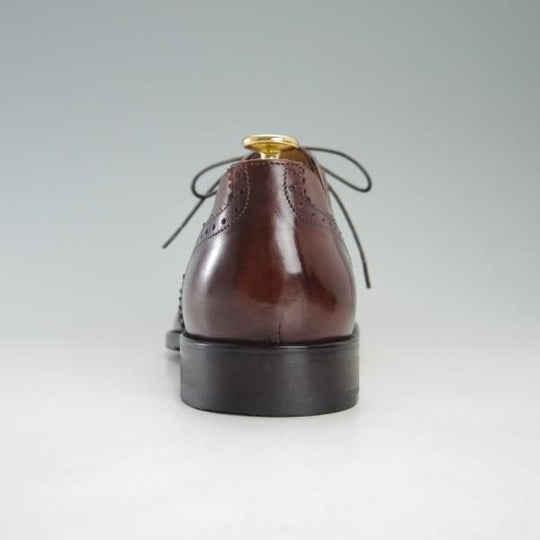 極上★(伊)フランチェスコ・ベニーニョ SIZE 7.5【定価￥57,200-★パティーヌ仕上げ/4643】COMOラスト/赤茶/Francesco Benigno★f384