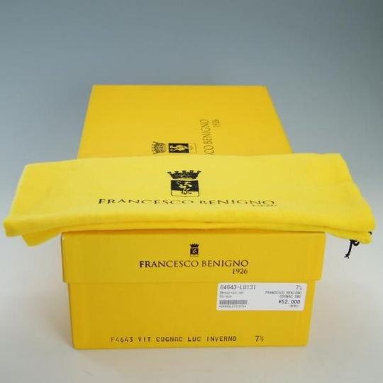 極上★(伊)フランチェスコ・ベニーニョ SIZE 7.5【定価￥57,200-★パティーヌ仕上げ/4643】COMOラスト/赤茶/Francesco Benigno★f384