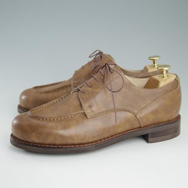 新品★パラブーツ SIZE 8【モデル定価￥77,000-★ドレス仕様シャンボード/CHAMBORD】タンポナートレザー/SABLE/Uチップ/Paraboot★f392