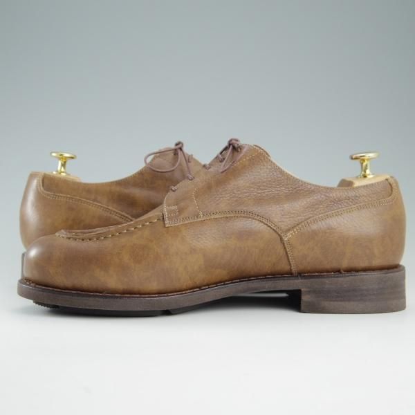 新品★パラブーツ SIZE 8【モデル定価￥77,000-★ドレス仕様シャンボード/CHAMBORD】タンポナートレザー/SABLE/Uチップ/Paraboot★f392