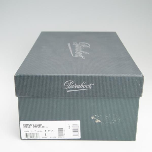 新品★パラブーツ SIZE 8【モデル定価￥77,000-★ドレス仕様シャンボード/CHAMBORD】タンポナートレザー/SABLE/Uチップ/Paraboot★f392