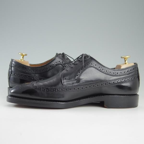未使用★(米)アレンエドモンズ 8.5E【★(米)ラルフローレン別注/POLO Ralph Lauren】ロングウイング/カーフ/黒/ALLEN EDMONDS★f395