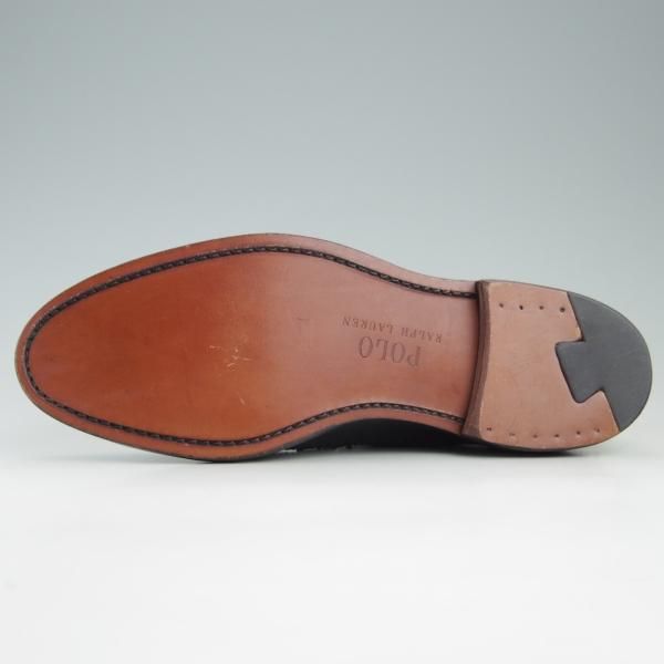 未使用★(米)アレンエドモンズ 8.5E【★(米)ラルフローレン別注/POLO Ralph Lauren】ロングウイング/カーフ/黒/ALLEN EDMONDS★f395