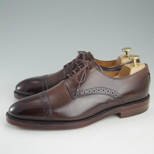 未使用★(米)アレンエドモンズ 8E【★(米)ラルフローレン別注/POLO Ralph Lauren】クォーターブローグ/カーフ/濃茶/ALLEN EDMONDS★f397