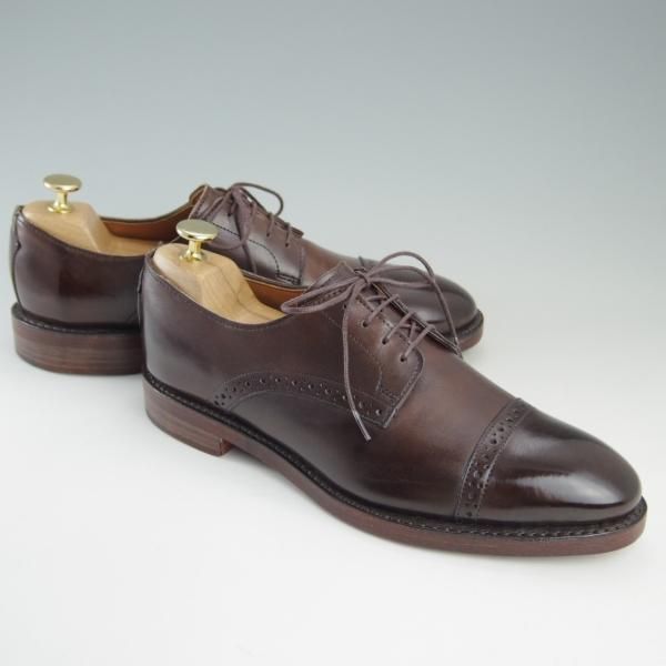 未使用★(米)アレンエドモンズ 8E【★(米)ラルフローレン別注/POLO Ralph Lauren】クォーターブローグ/カーフ/濃茶/ALLEN EDMONDS★f397