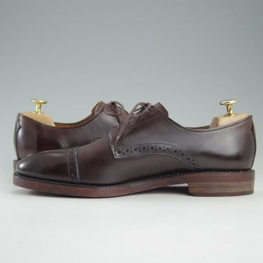 未使用★(米)アレンエドモンズ 8E【★(米)ラルフローレン別注/POLO Ralph Lauren】クォーターブローグ/カーフ/濃茶/ALLEN EDMONDS★f397