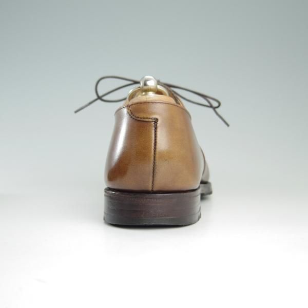 極上★クロケット&ジョーンズ 5.5D【★LANGTON/ラングトン】パンチドキャップトゥ/カーフ/茶/メンズ/Crockett&Jones★f398