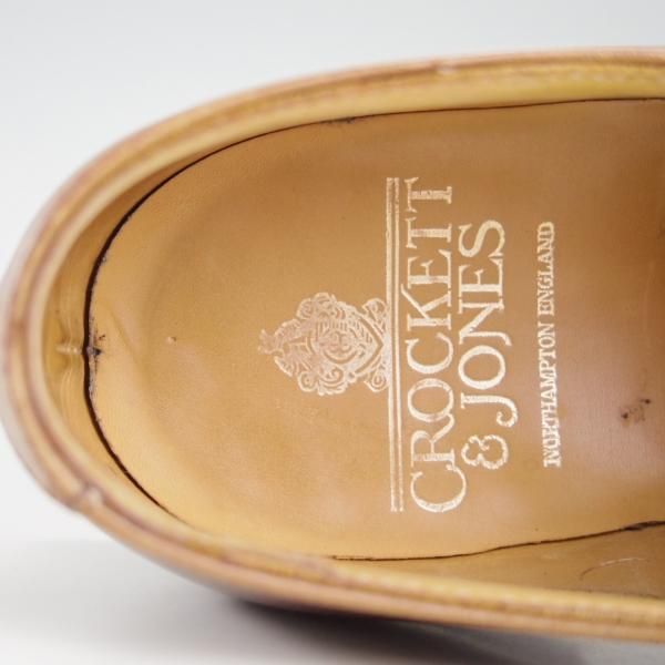 極上★クロケット&ジョーンズ 5.5D【★LANGTON/ラングトン】パンチドキャップトゥ/カーフ/茶/メンズ/Crockett&Jones★f398