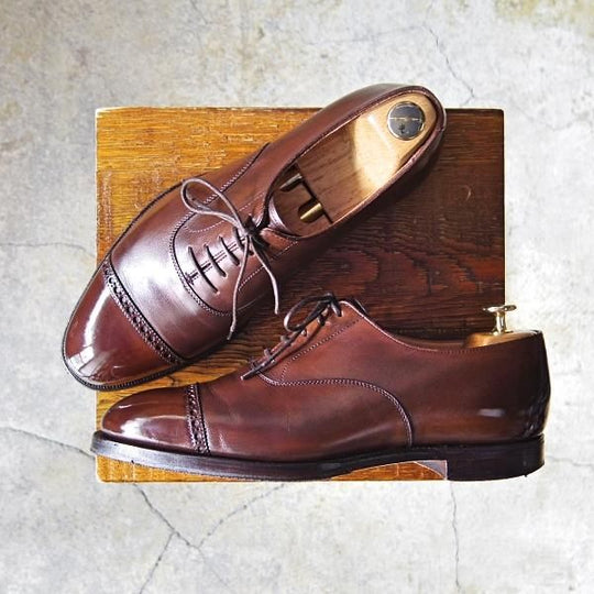 極上★クロケット&ジョーンズ 7E【ハンドグレードライン★マスターロイド/CURZON】カーフ/茶/ロイドフットウェア/Crockett&Jones★f399