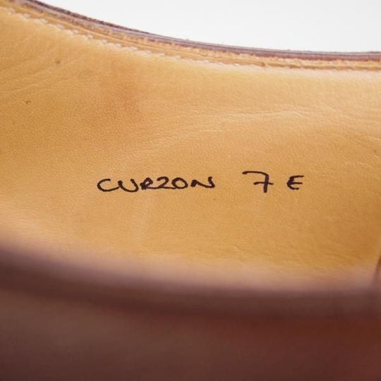 極上★クロケット&ジョーンズ 7E【ハンドグレードライン★マスターロイド/CURZON】カーフ/茶/ロイドフットウェア/Crockett&Jones★f399