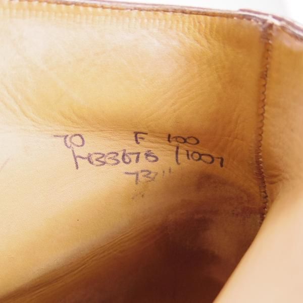 極上★チャーチ 70F/UK7【貴重★100ラスト/チャッカブーツ】4都市ロゴ/カーフ/濃茶/メンズ/Church's★f401