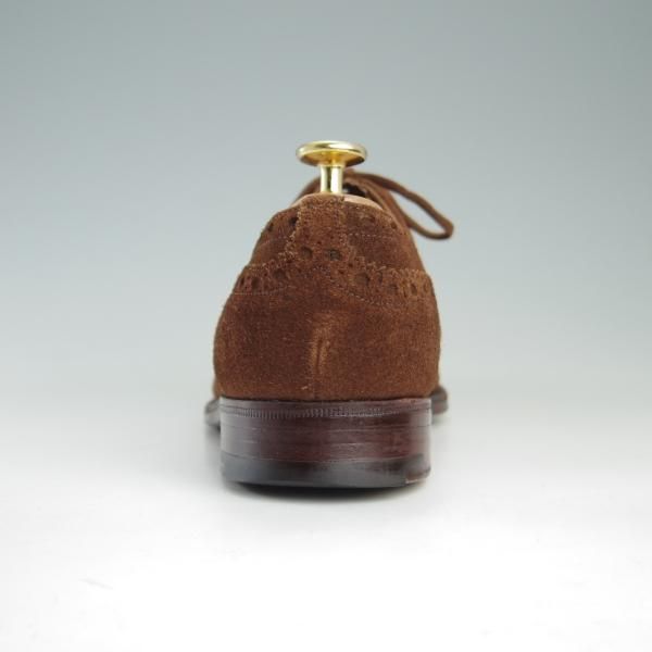 極上★チャーチ 65G/UK6.5【旧チャーチ★73ラスト/CHETWYND/チェットウィンド】3都市ロゴ/フルブローグ/スエード/茶/Church's★f402