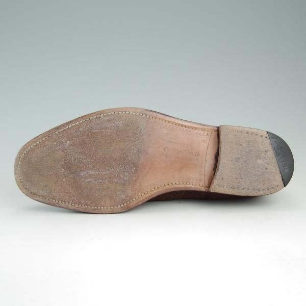 極上★チャーチ 65G/UK6.5【旧チャーチ★73ラスト/CHETWYND/チェットウィンド】3都市ロゴ/フルブローグ/スエード/茶/Church's★f402